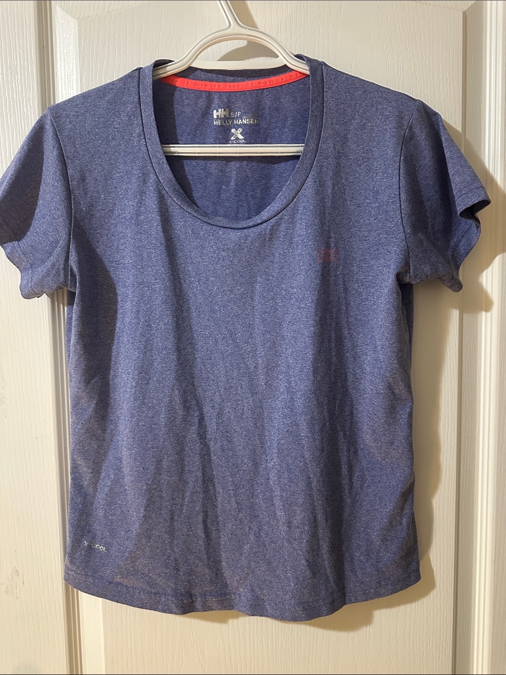 Helly Hansen Women's Heathered Navy Short-Sleeve Active Tee